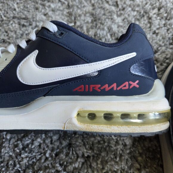 Nike Air Max LTD 3 Men’s Low Top Lace-Up Leather Sneakers Blue/White/Red Size 11 main image 6
